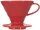 HARIO VDC-02R V60 Kaffeefilterhalter | Porzellan | Farbe rot